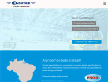 Tablet Screenshot of endutek.com.br